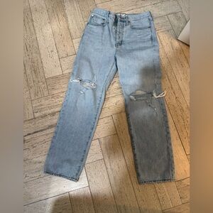 Light Blue Distressed Jeans